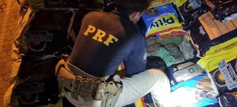 Polícia Rodoviária Federal apreende caminhão com mais de 7 toneladas de maconha no Paraná