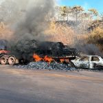 Veja fotos e vídeos do acidente grave que deixou 4 feridos na BR-040
