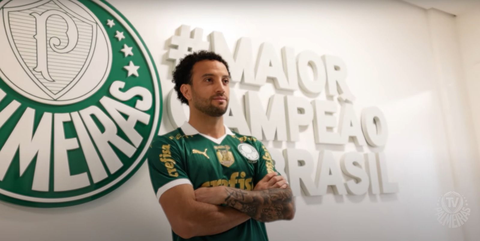 Felipe Anderson conhece estrutura do Palmeiras e se impressiona; veja vídeo