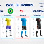 Brasil joga contra a Colômbia, pela Copa América, com seu uniforme número 1