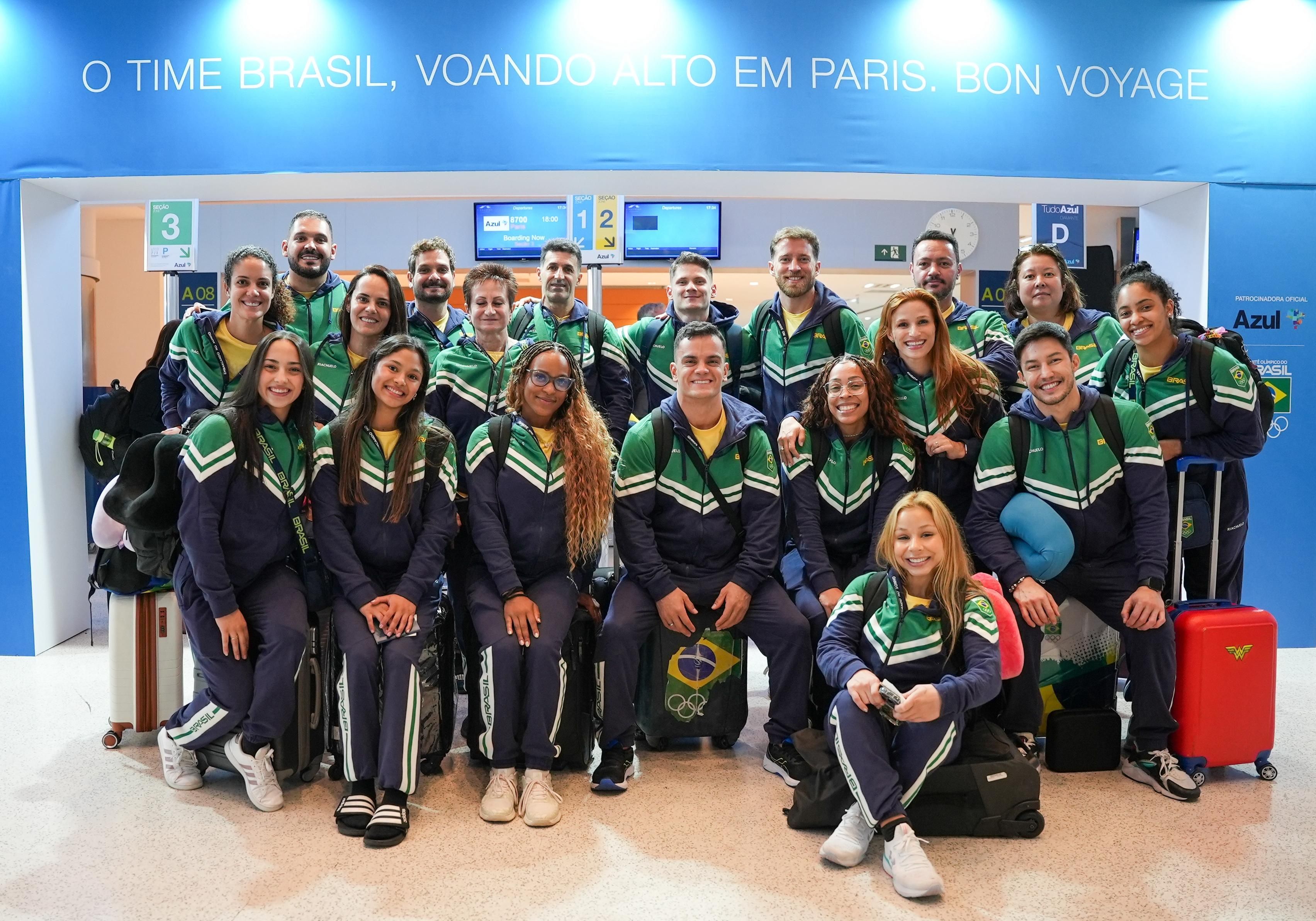 Delegação de Ginástica Artística do Brasil segue para aclimatação na França antes da Olimpíada
