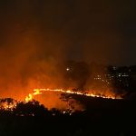 Vídeo: incêndio de grandes proporções atinge mata próxima a Via Expressa em BH