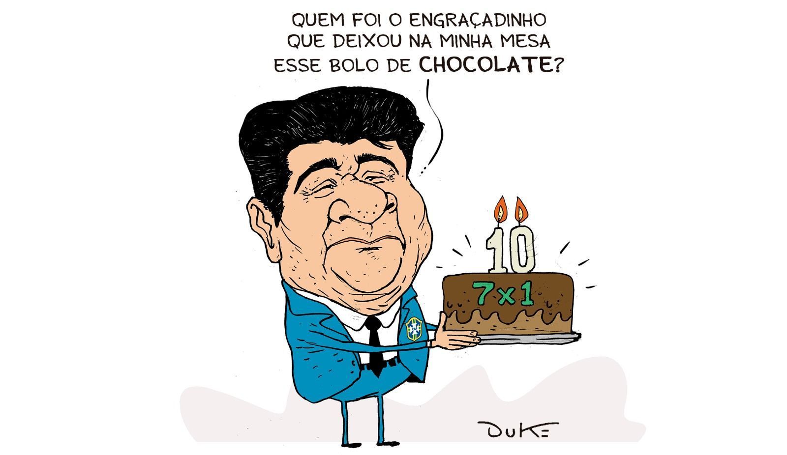 Charge do Duke: os 10 anos do 7 a 1