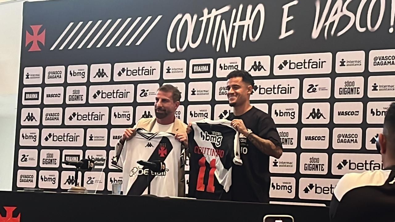 ‘Por amor ao clube’, Coutinho é apresentado de forma oficial no Vasco