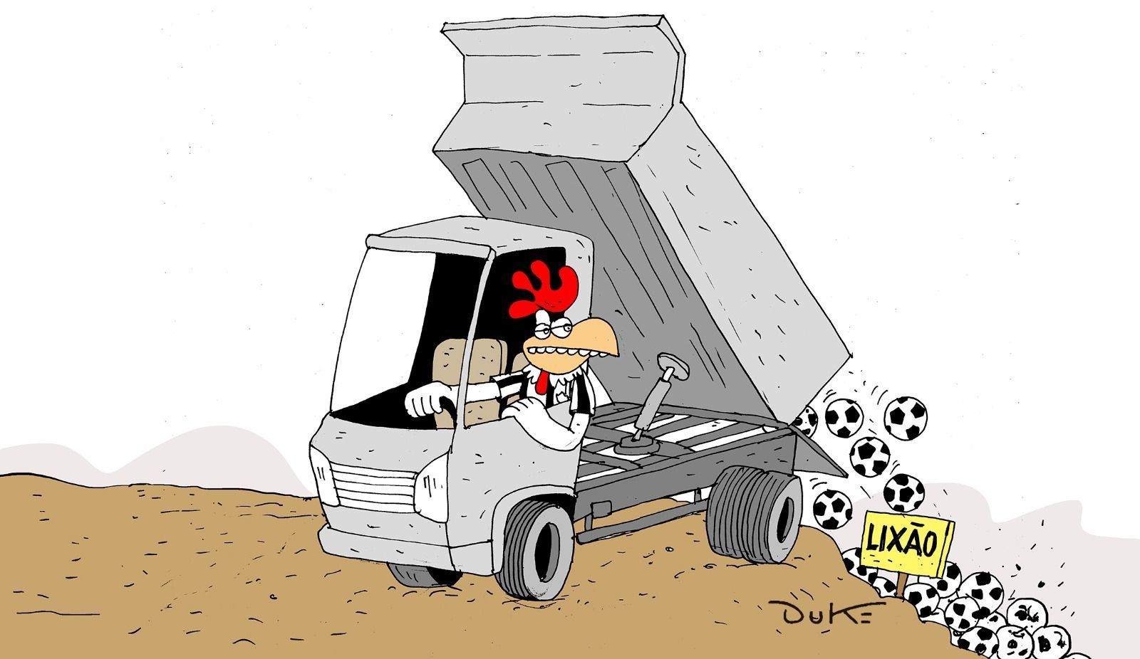 Charge do Duke: o empate do Atlético com o Juventude pelo Brasileiro