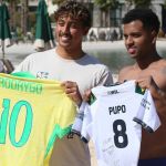 De férias, Rodrygo surfa com destaque da WSL; assista ao vídeo