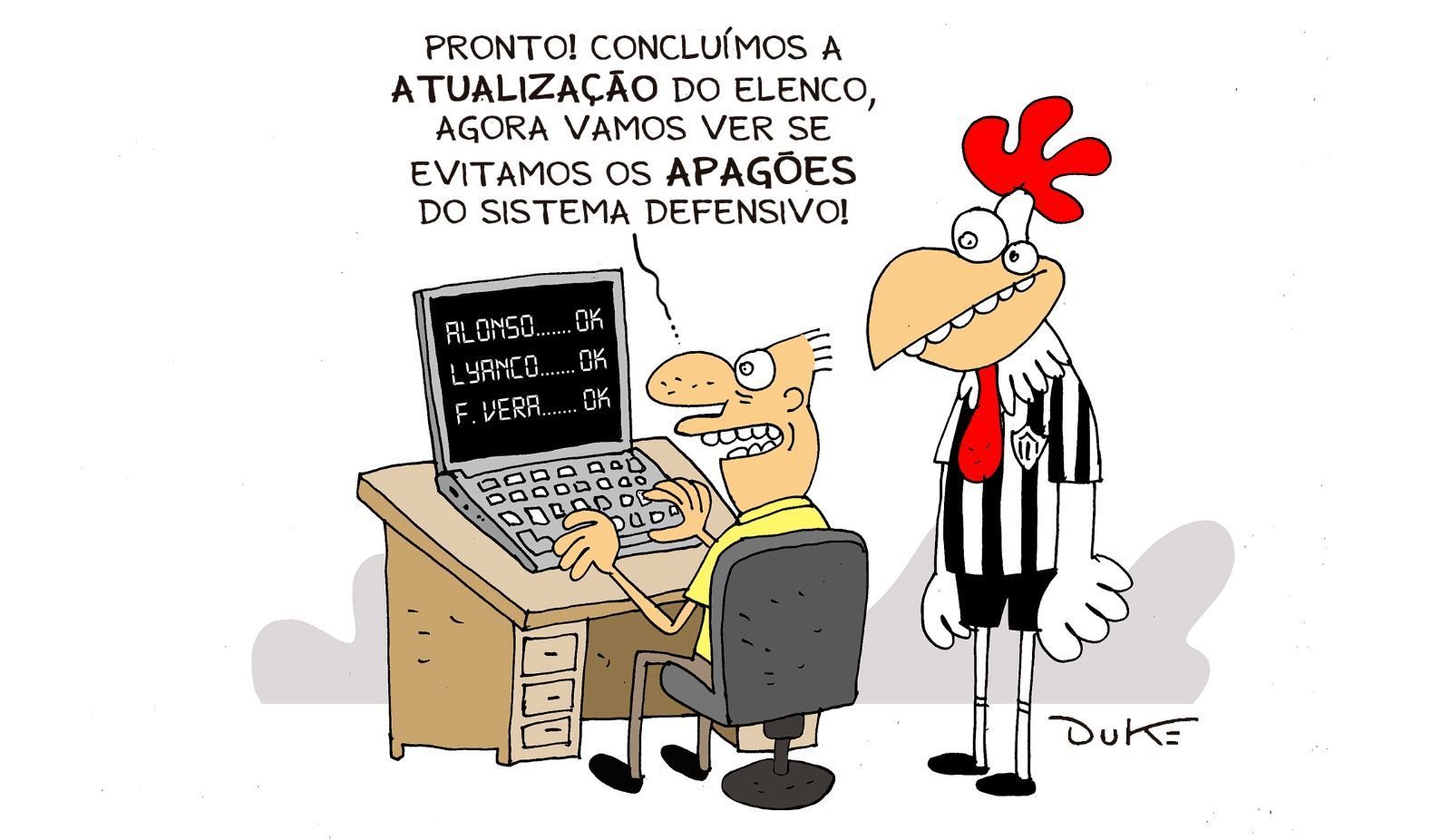 Charge do Duke: fim dos apagões no sistema defensivo do Atlético?