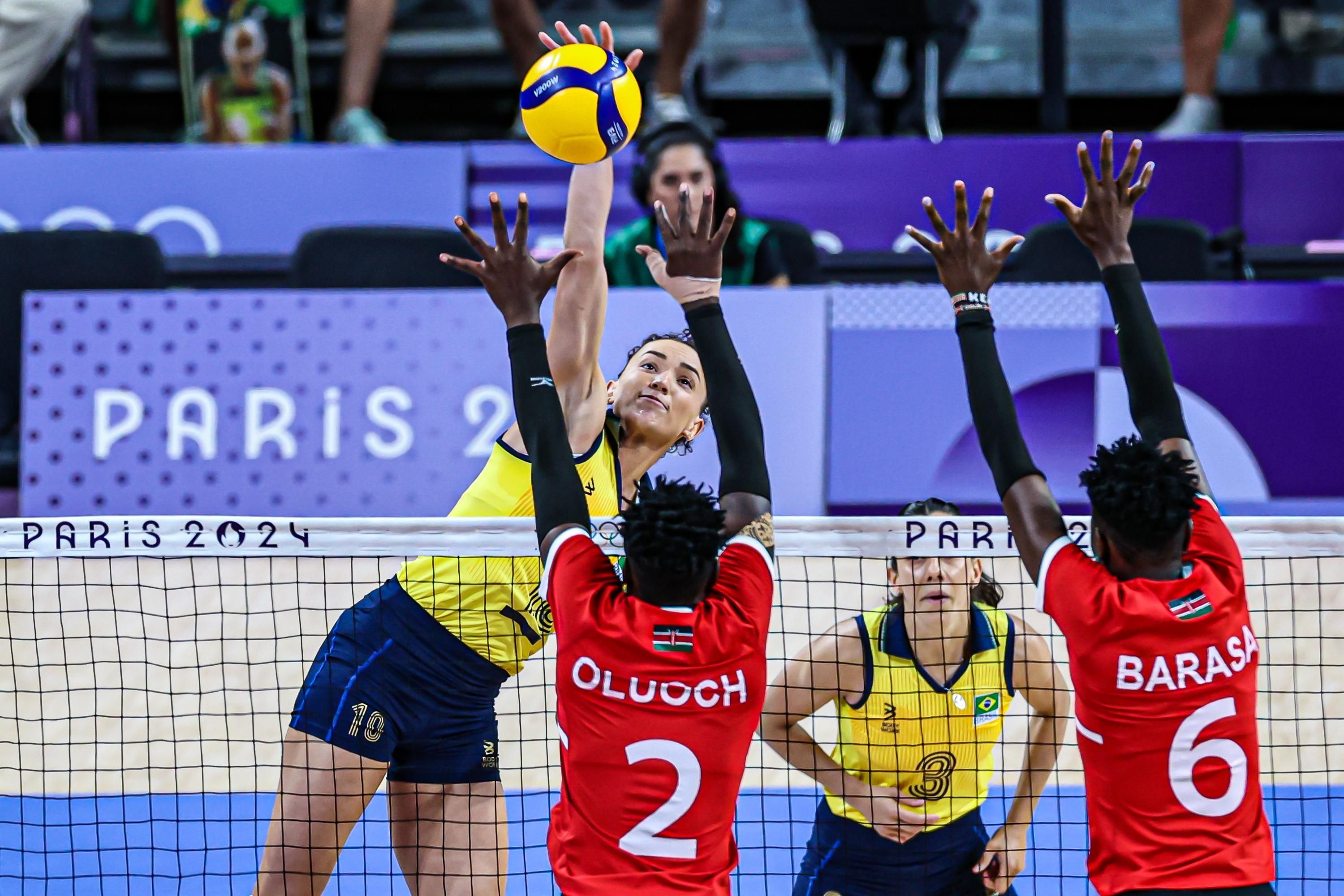Paris 2024: no vôlei, Brasil atropela Quênia e estreia com vitória na Olimpíada