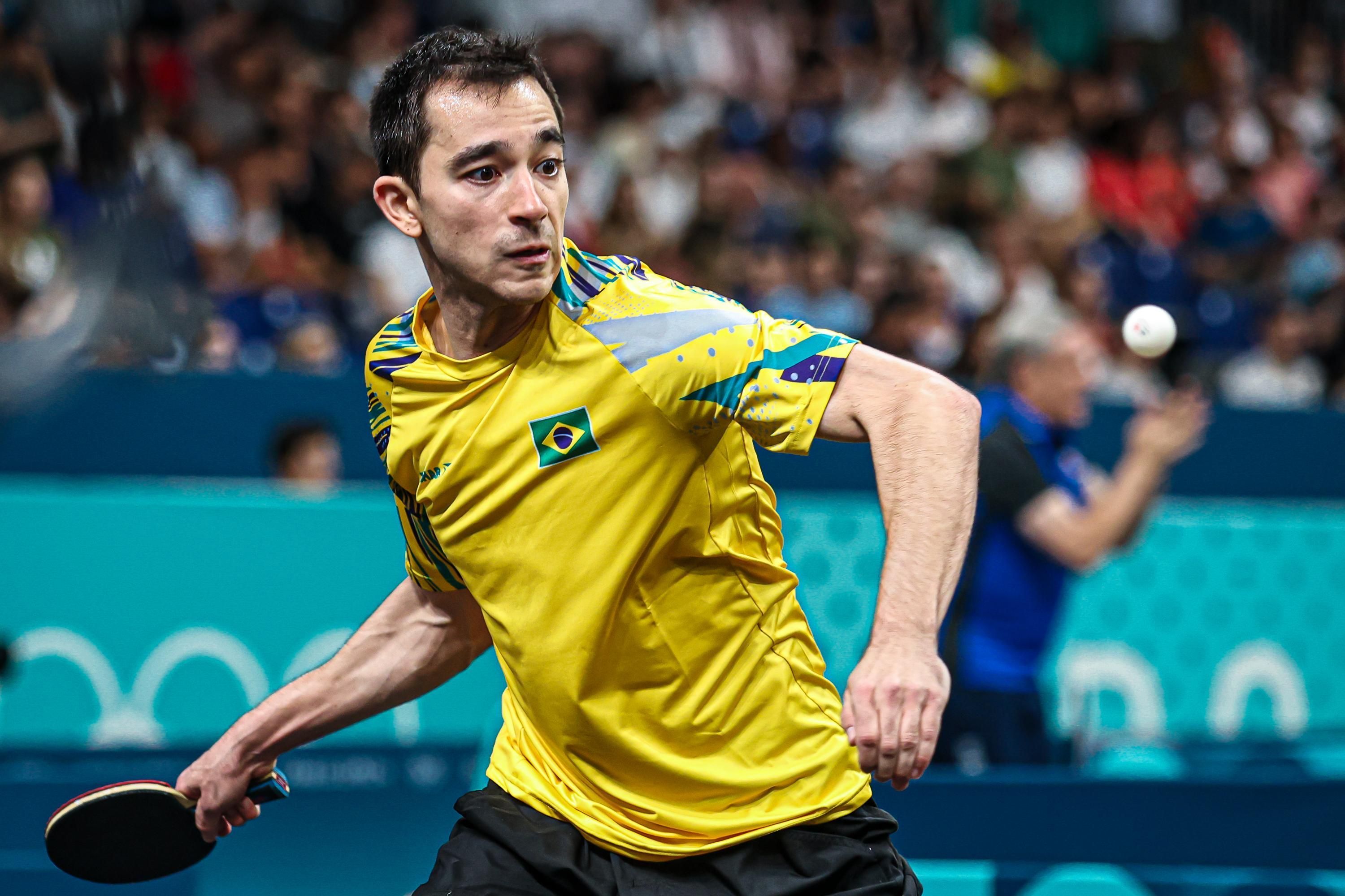 Paris 2024: Calderano vence e disputará oitavas de final do tênis de mesa
