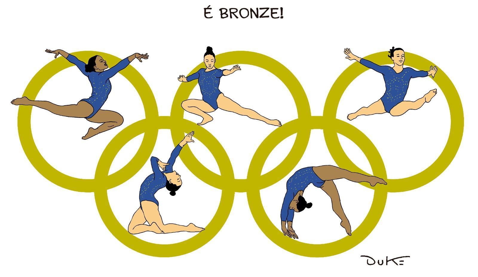 Charge do Duke: o bronze do Brasil na Ginástica Artística em Paris