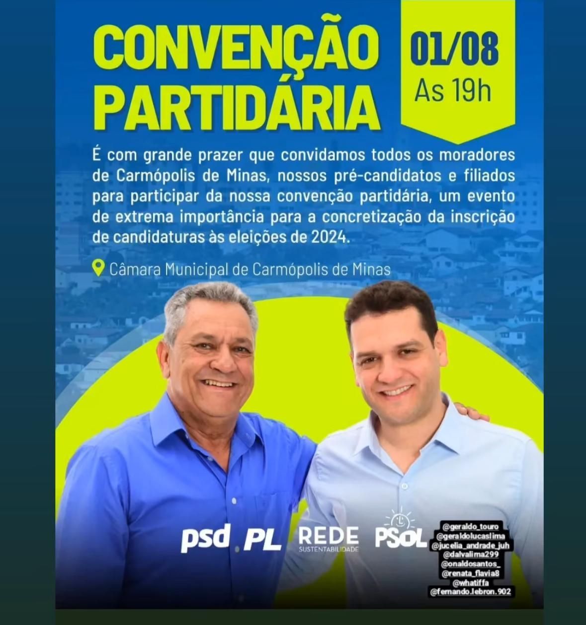 PL rompe com coligação formada por Psol e Rede em Minas