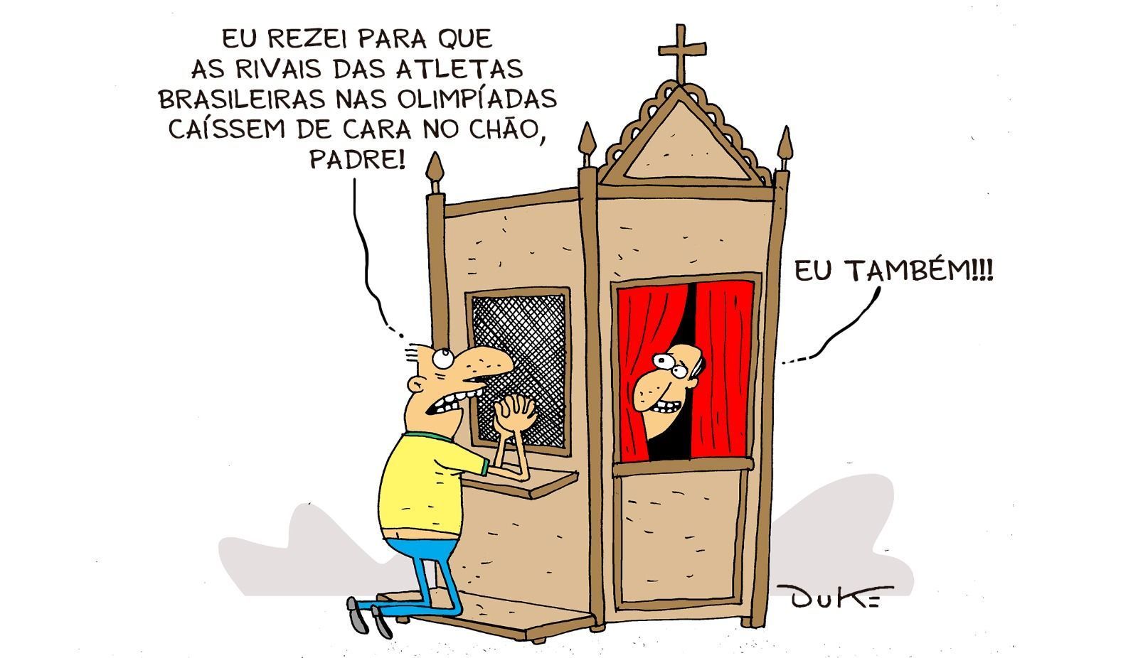 Charge do Duke: a 'torcida' dos brasileiros em Paris 2024