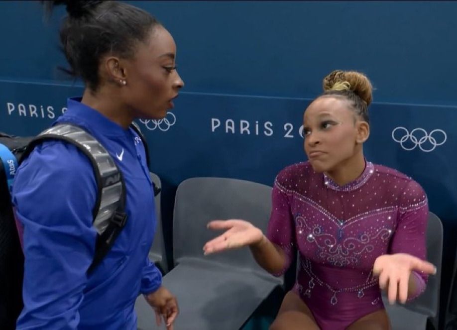 Rebeca fora do pódio gera reação de Biles, e 'conversa' repercute nas redes