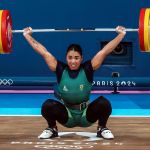 Paris 2024: Amanda Schott fica em oitavo no levantamento de peso