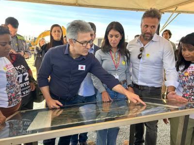 Romeu Zema em Brumadinho