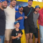 Elenco do Itambé Minas visita boxe de equipe da Stock Car em Belo Horizonte