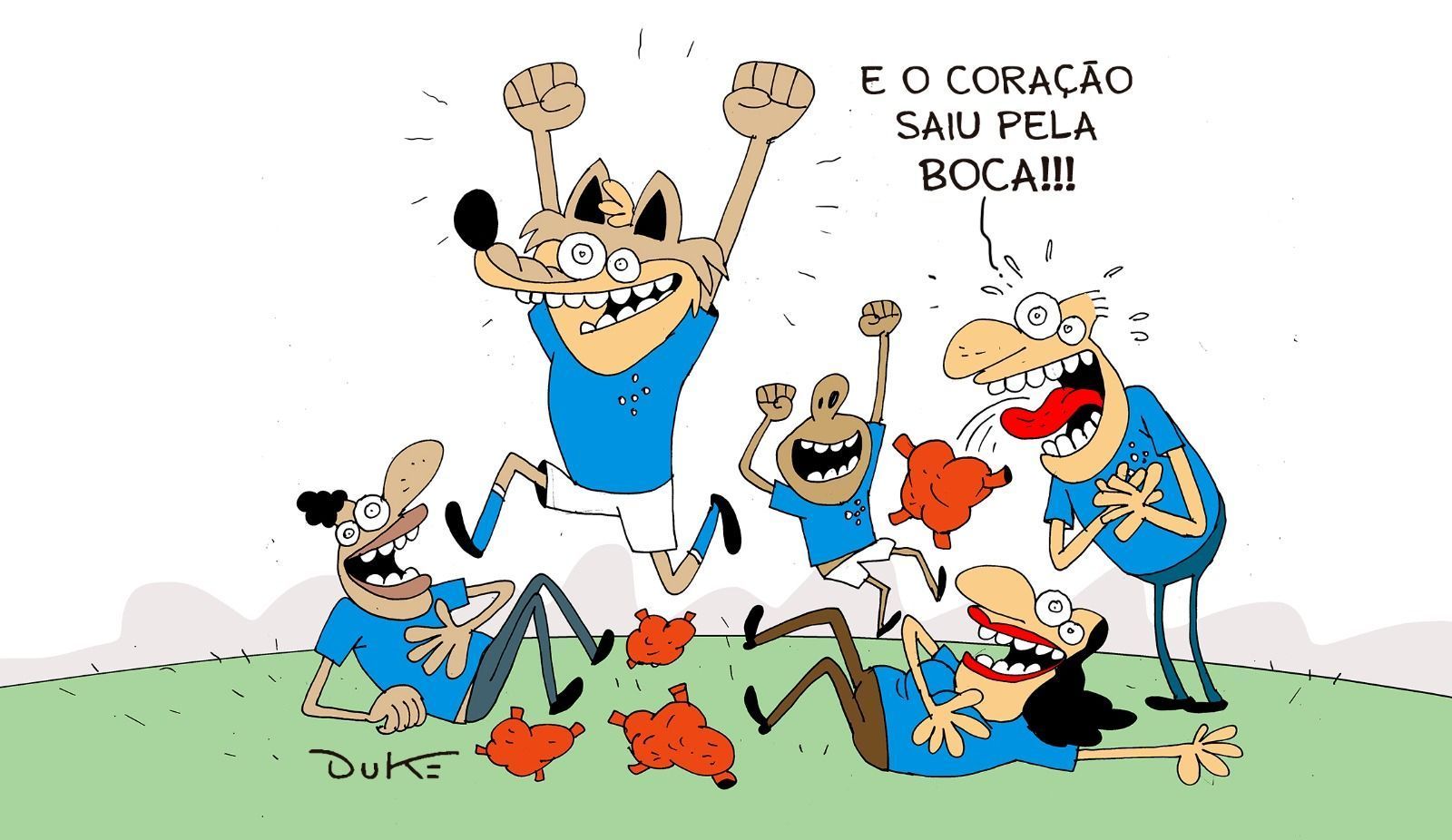 Charge do Duke: com emoção, Cruzeiro elimina Boca Juniors na Sul-Americana