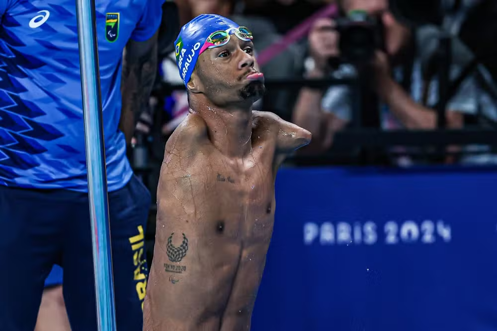 Gabriel Araújo conquista primeiro ouro do Brasil na Paralimpíada de Paris 2024