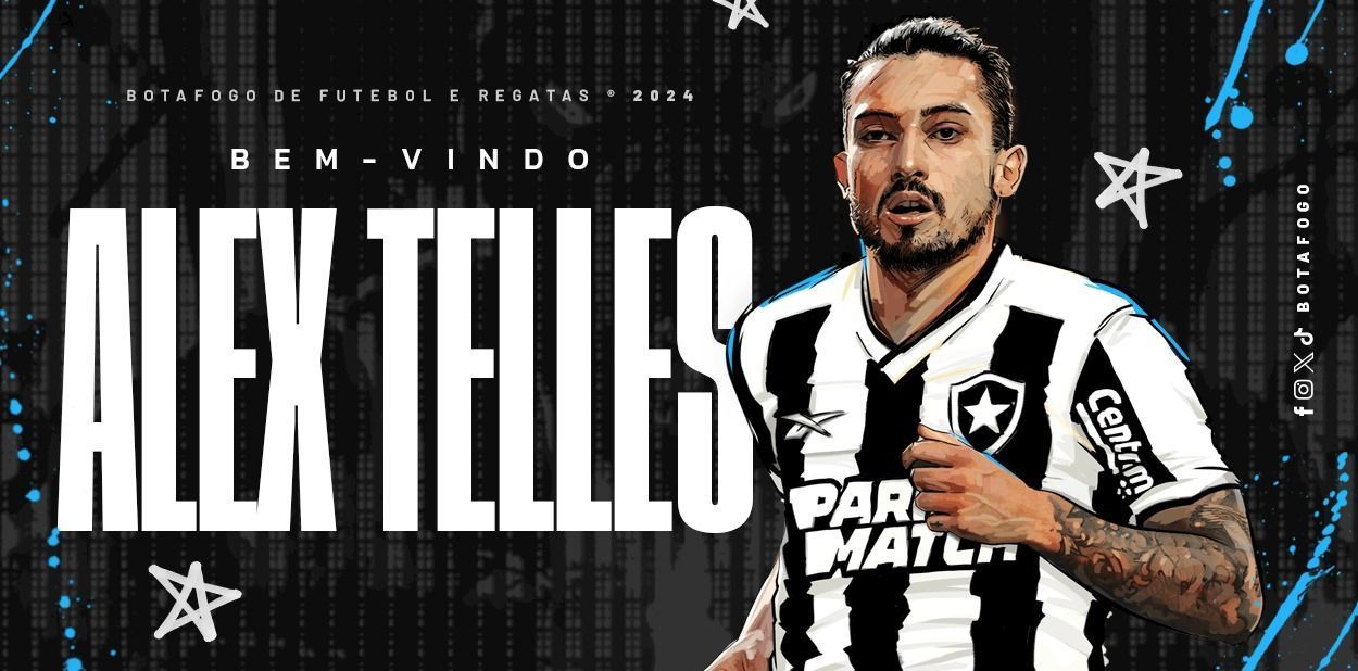 Botafogo anuncia contratação de Alex Telles, que disputou a Copa pelo Brasil