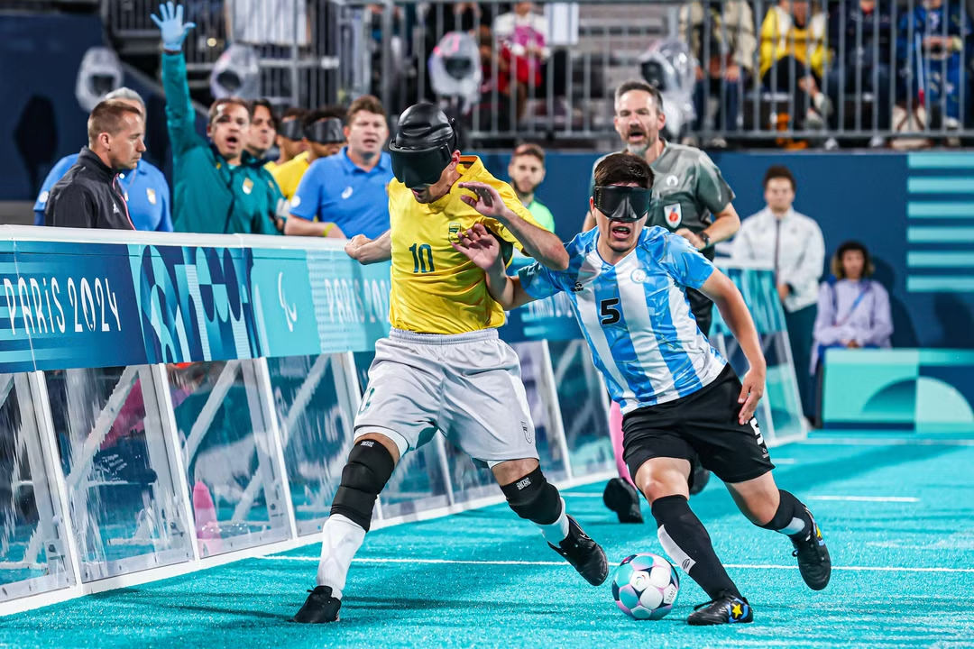 Brasil é derrotado nos pênaltis, e Argentina vai à final do futebol de cegos na Paralimpíada
