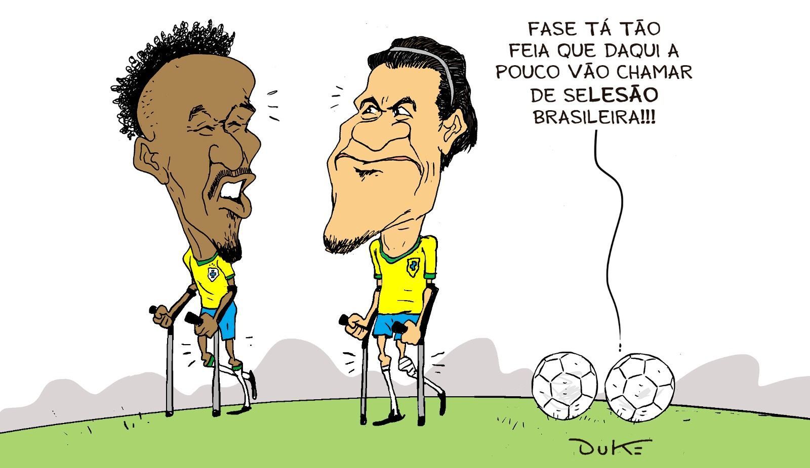 Charge do Duke | Mais uma baixa na Seleção Brasileira