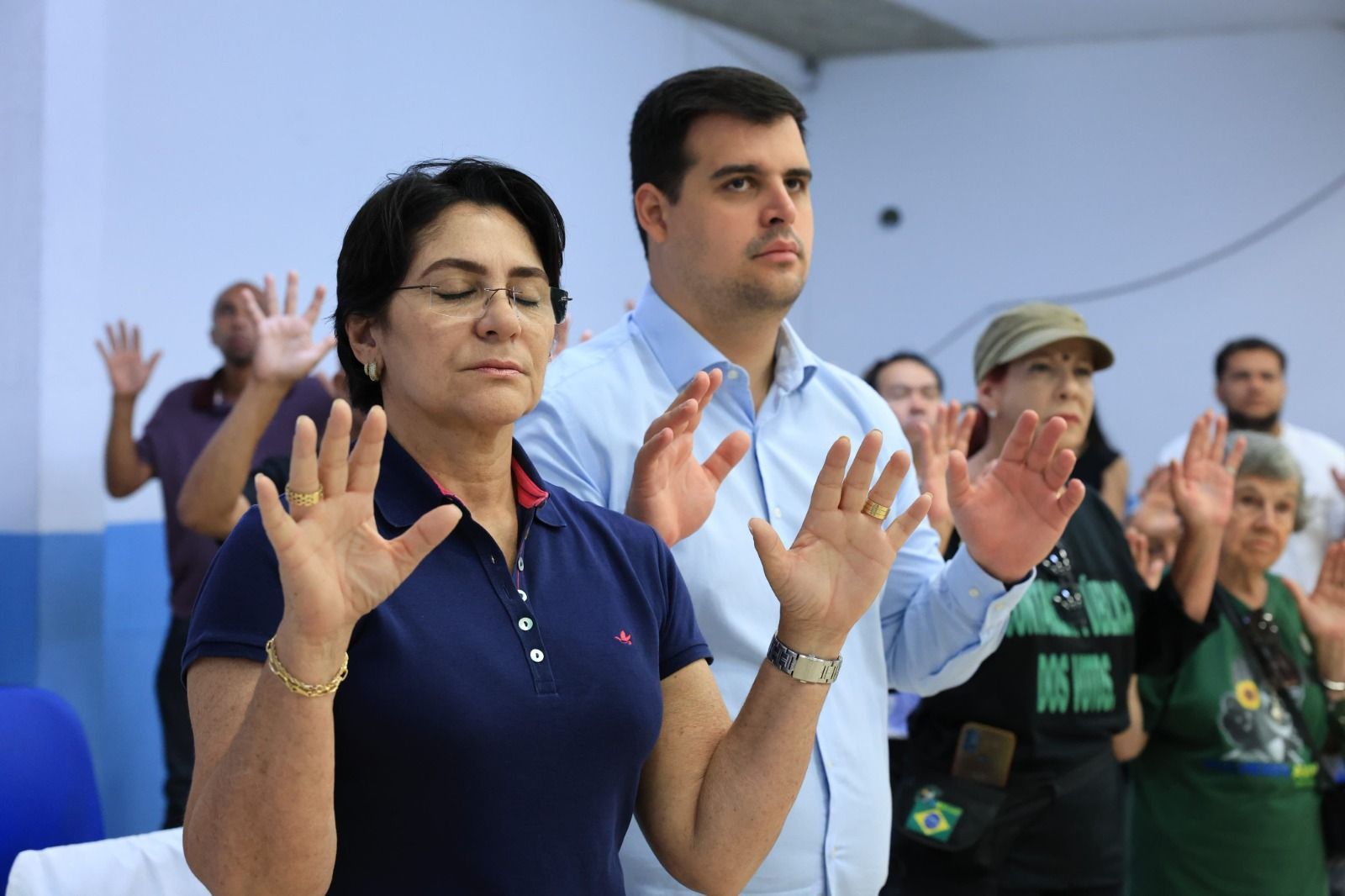 Bruno Engler participa de culto e agradece apoio da comunidade evangélica à sua candidatura