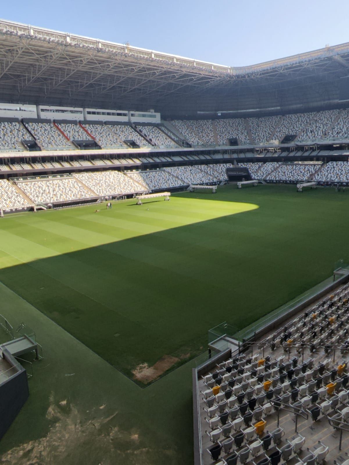 Atlético x São Paulo: veja como está gramado da Arena MRV na antevéspera do duelo
