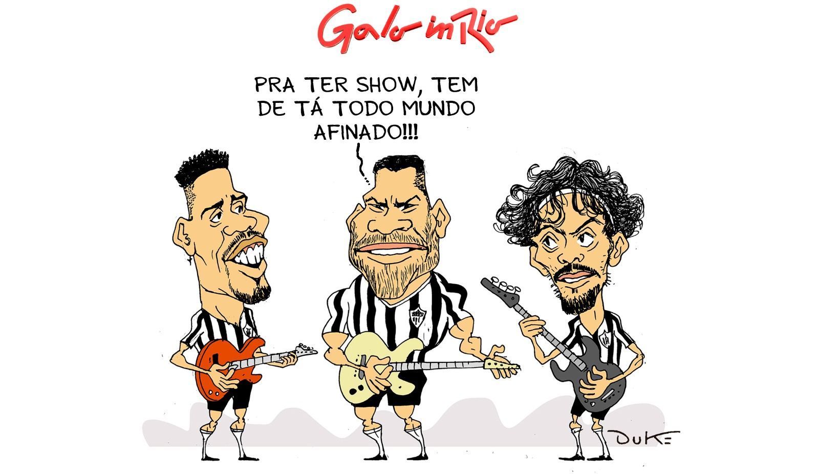 Charge do Duke | Atlético em busca de 'show' no Rio contra o Flu pela Libertadores