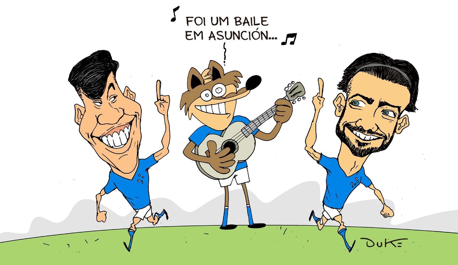 Charge do Duke | A vitória do Cruzeiro sobre o Libertad-PAR em Assunção