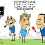 Charge do Duke: o empate entre Cuiabá e Cruzeiro pelo Brasileiro