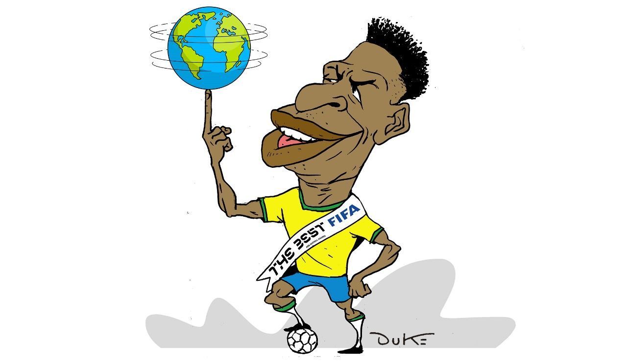 Charge do Duke: Vini Jr é eleito melhor jogador do mundo pela FIFA