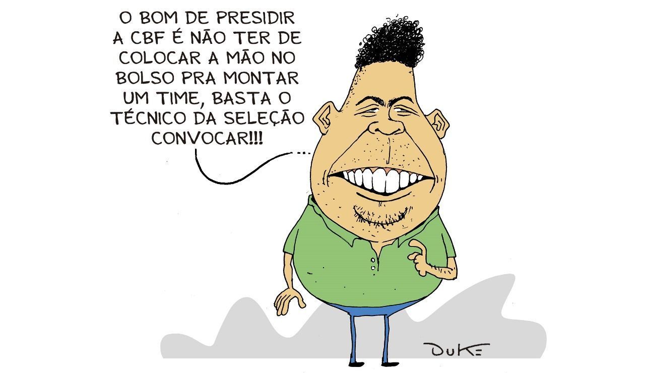 Charge do Duke: a candidatura de Ronaldo à presidência da CBF