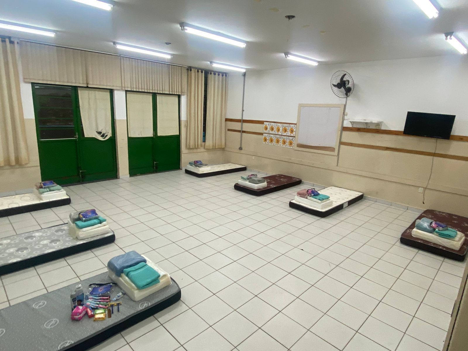 Escola servirá de abrigo emergencial para desabrigados após as chuvas em Várzea Paulista