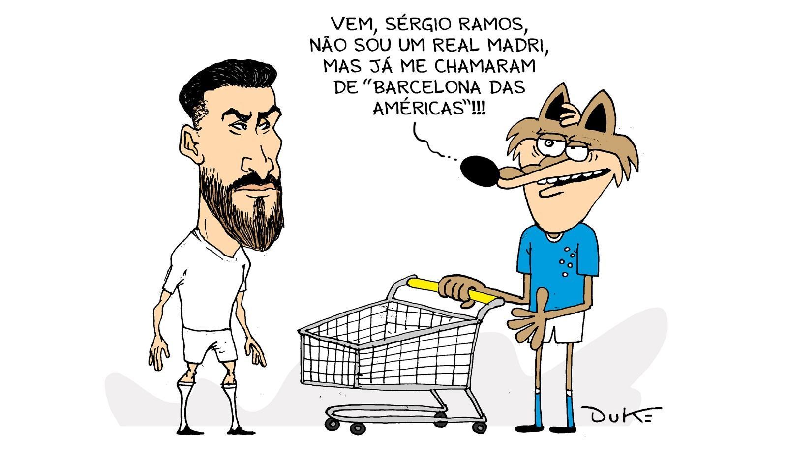 Charge do Duke: o interesse do Cruzeiro em Sergio Ramos