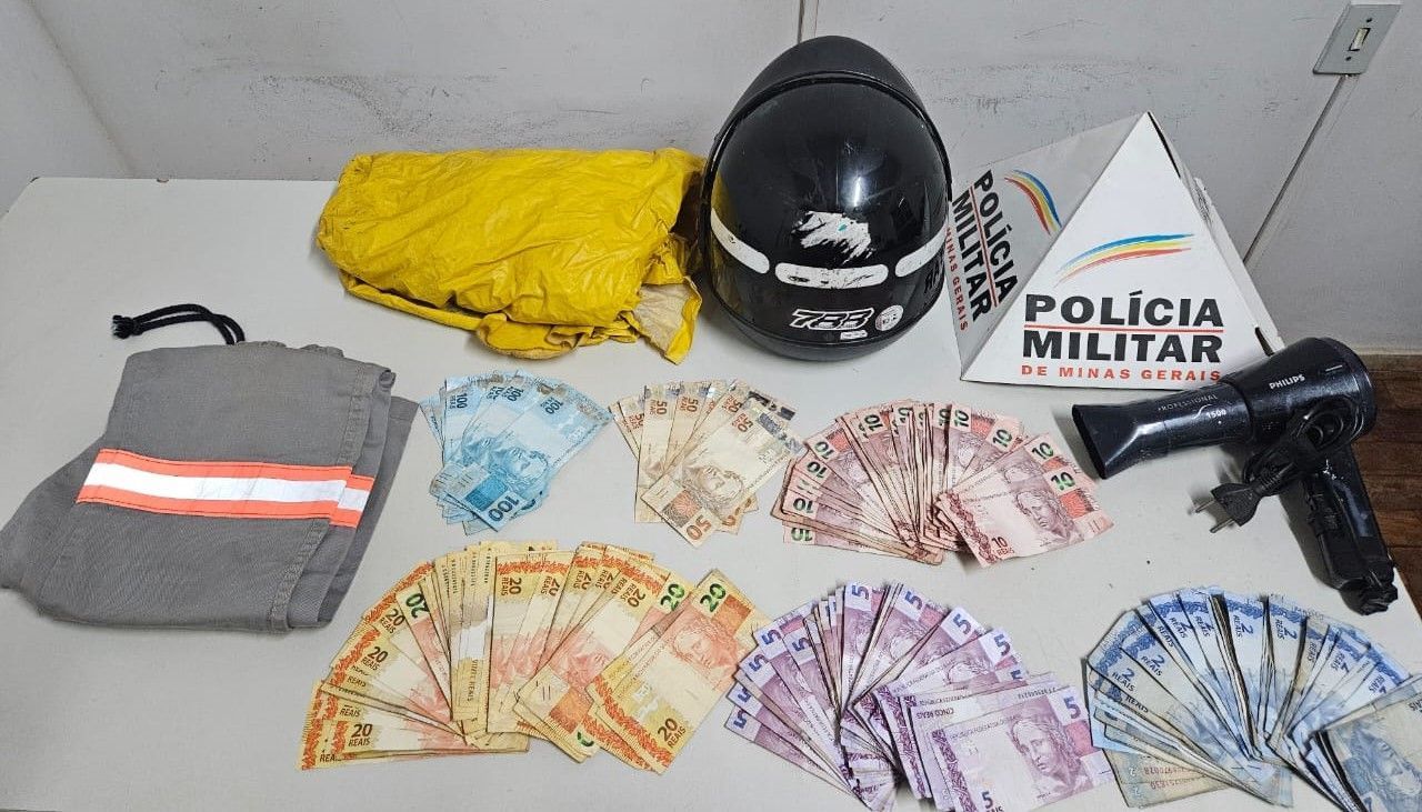 Suspeito de roubos em Itabirito usa secador de cabelo para simular arma
