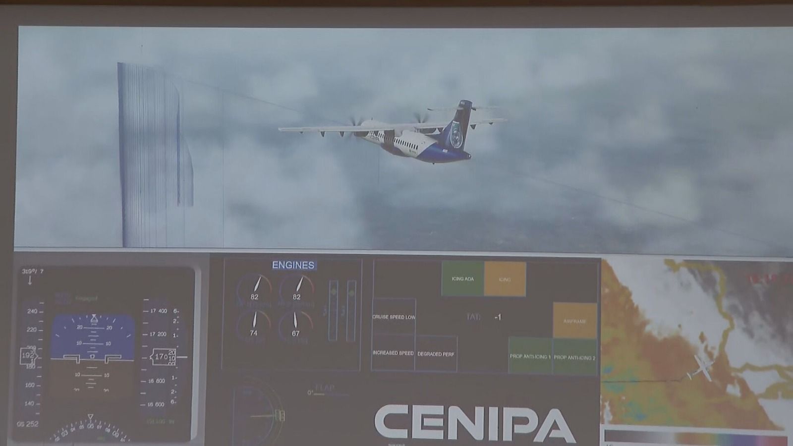 Tripulante notou alerta de falha no sistema de degelo da aeronave que caiu em Vinhedo