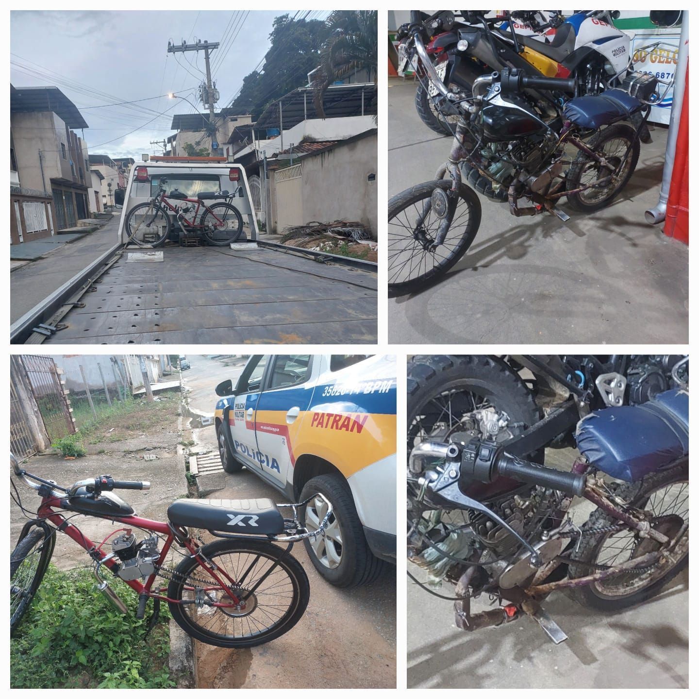 Operação de trânsito apreende ciclomotores em Ipatinga