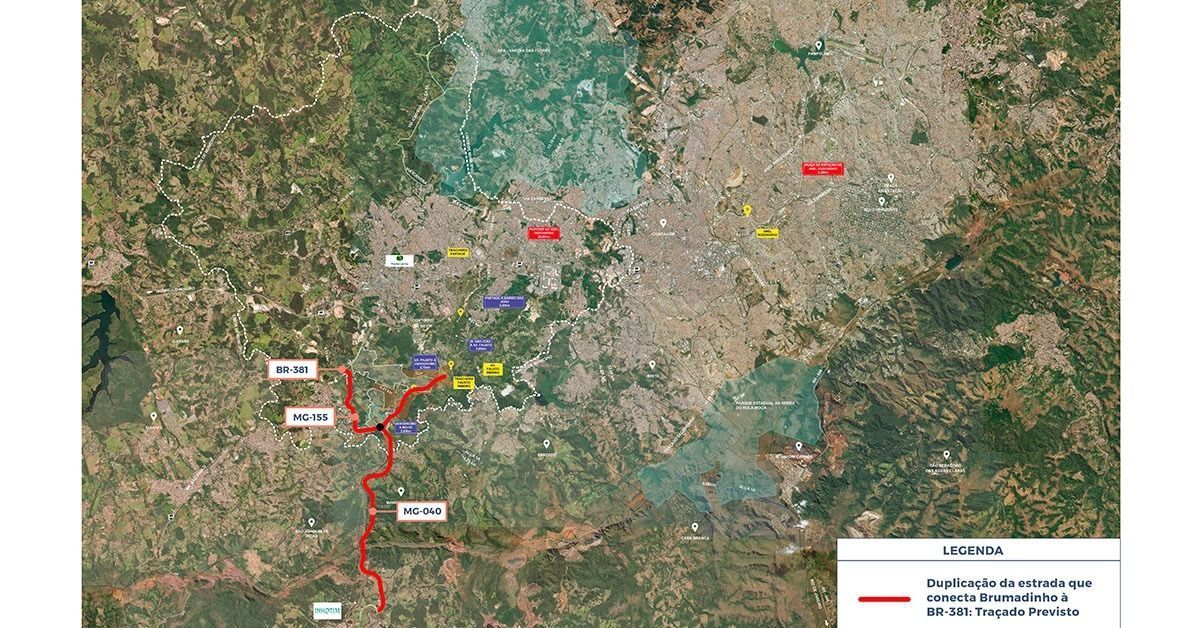 Betim terá via expressa até Inhotim; entenda