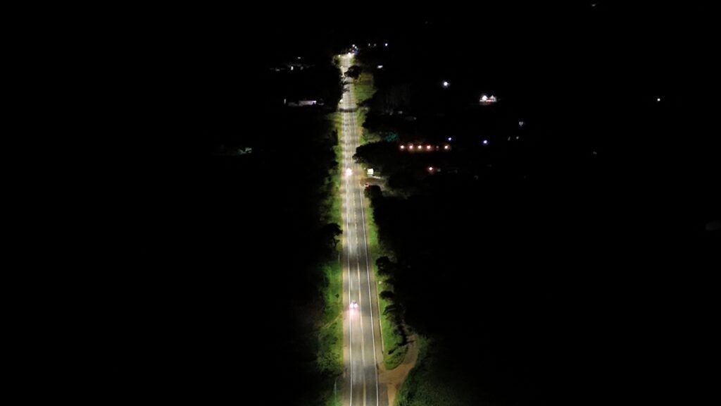 Trevo de Monte Belo, na 491, ganha iluminação