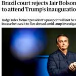 Posse de Trump: O que diz a imprensa internacional sobre decisão de Moraes que impediu Bolsonaro de viajar