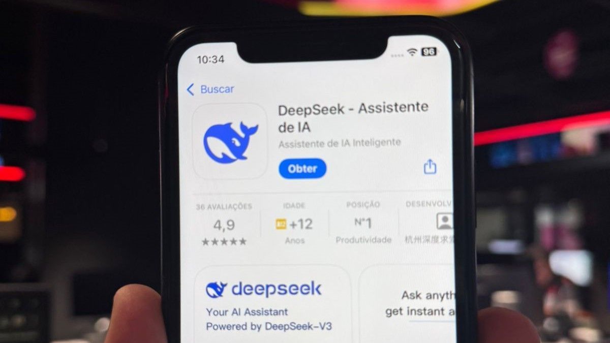 Aplicativo da DeepSeek some misteriosamente das lojas Apple e Google na Itália