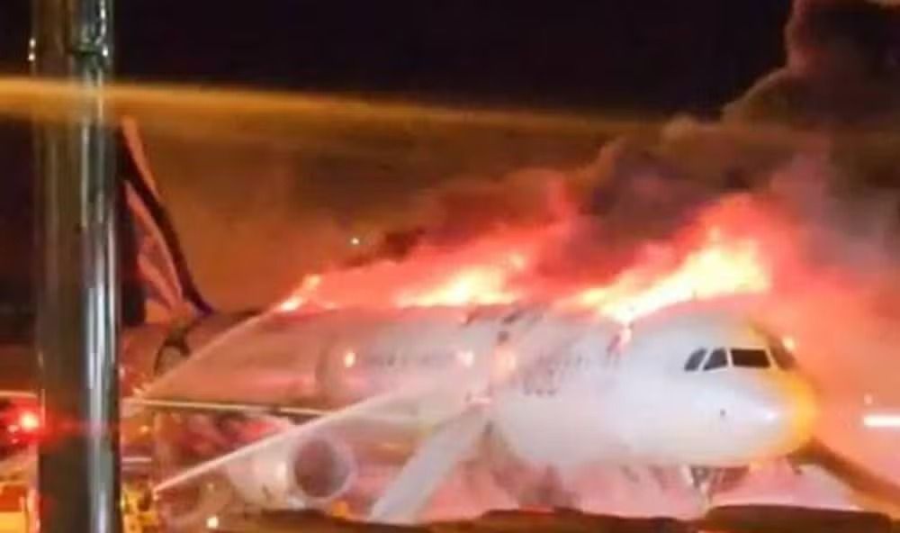 176 pessoas a bordo sobrevivem após avião pegar fogo na Coreia do Sul