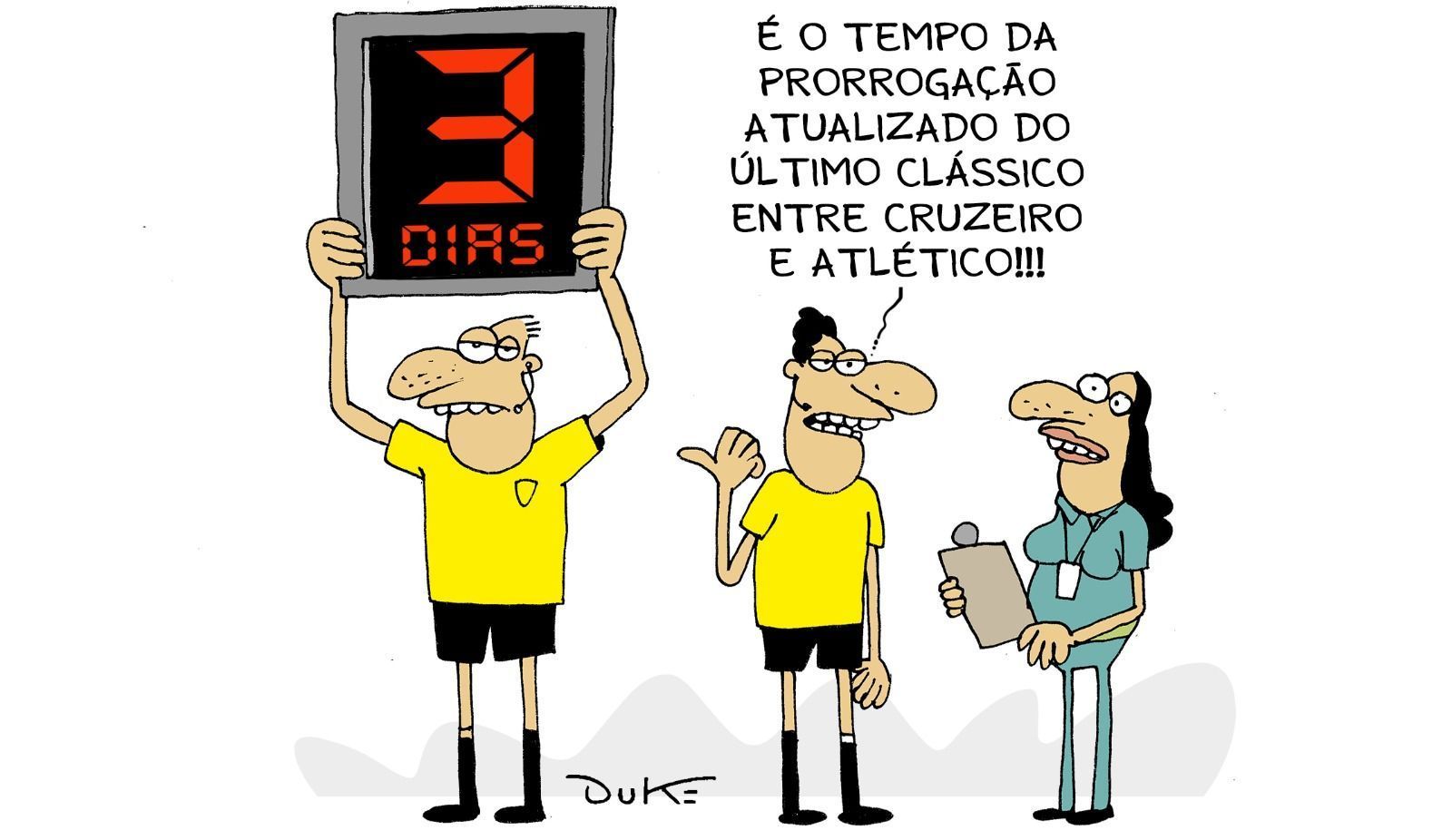 Charge do Duke | Cruzeiro e Atlético ainda discutem sobre o clássico do último domingo