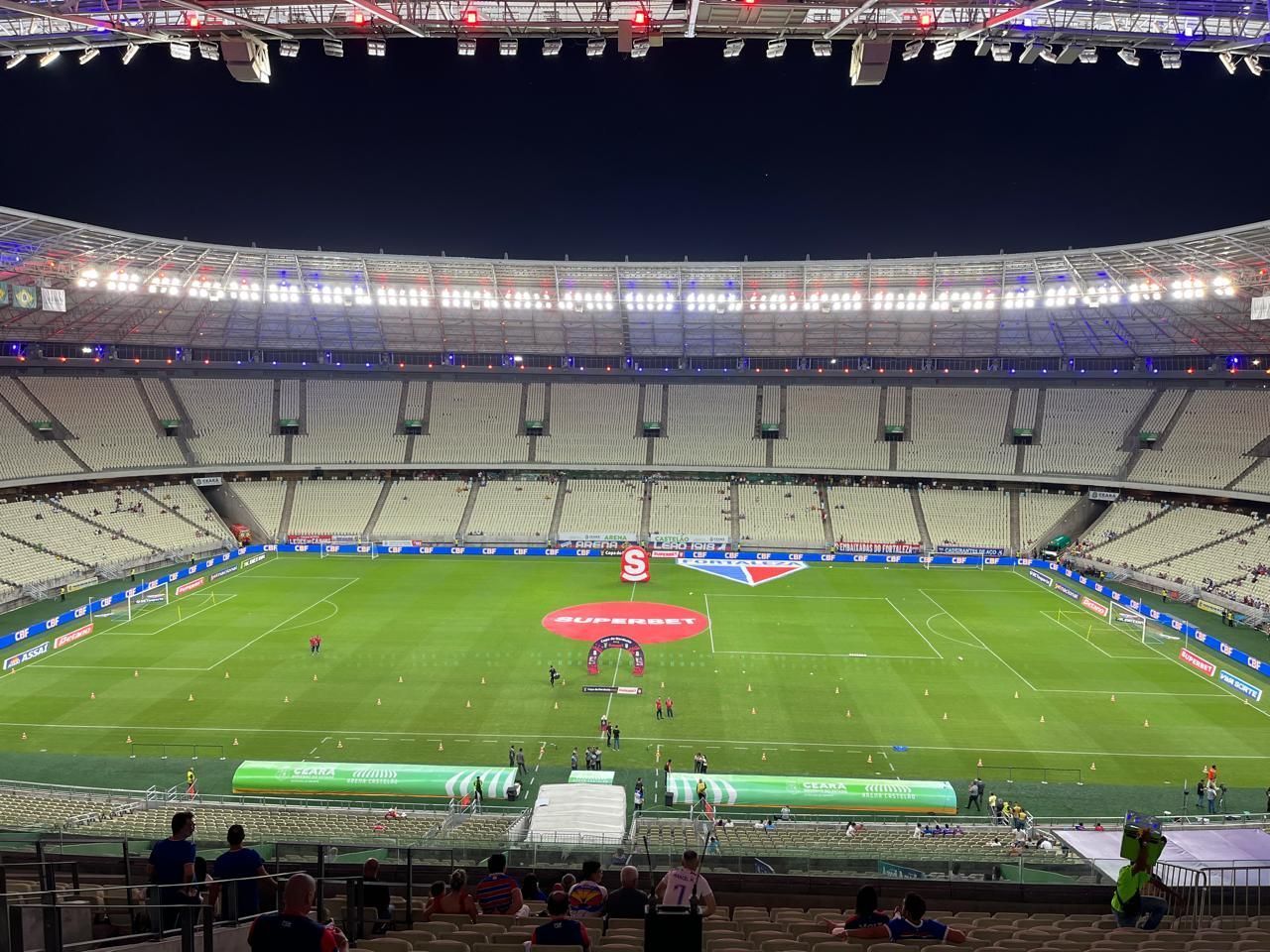 Acúmulo de jogos no Castelão preocupa e gramado passará por teste após reforma