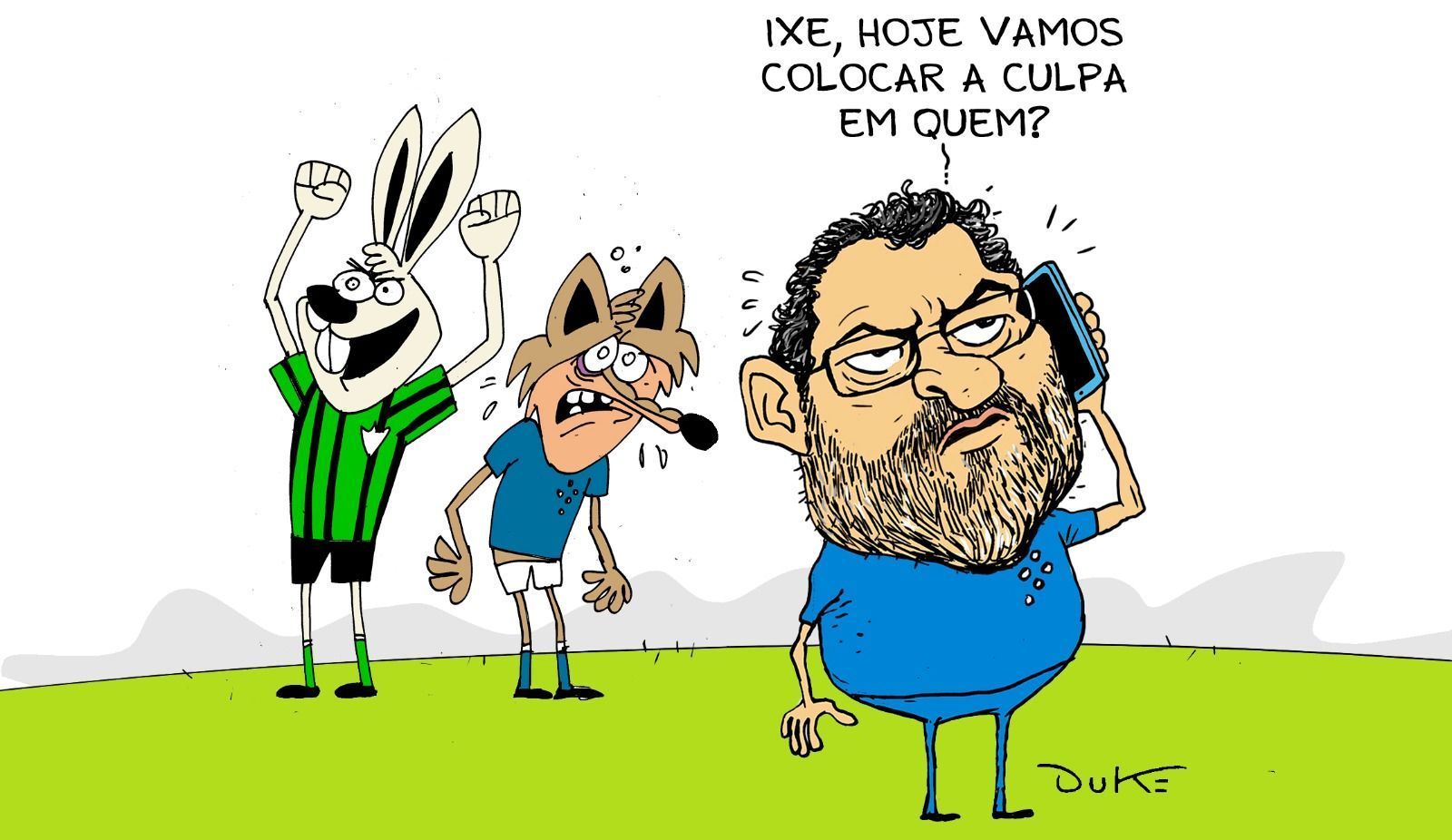 Charge do Duke: Cruzeiro eliminado para o América na semifinal do Mineiro