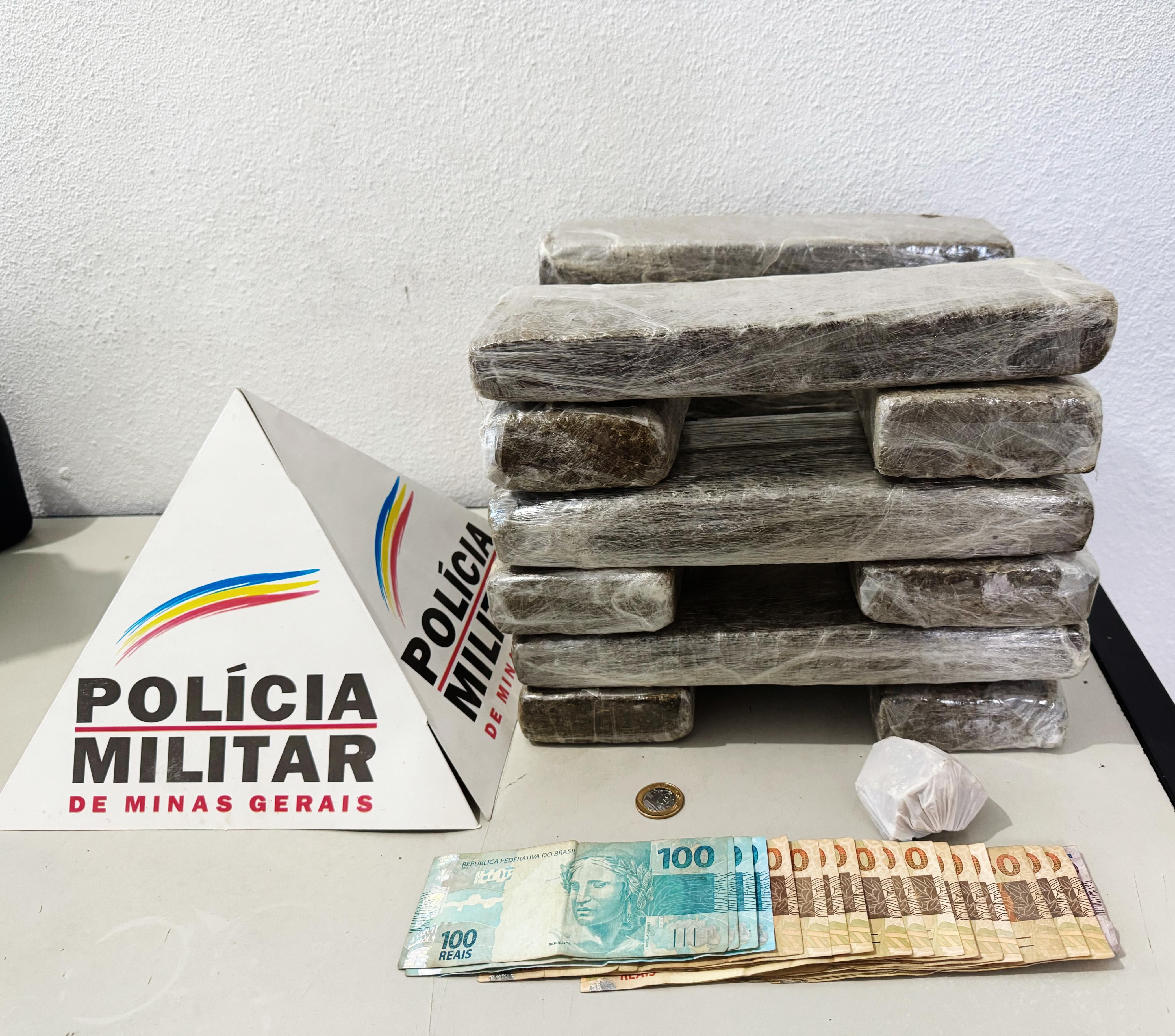 Operação da PM apreende cerca de 15 kg de maconha em Ipatinga