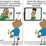 Charge do Duke | Cruzeiro só observa Vitor Roque e Estêvão no Palmeiras