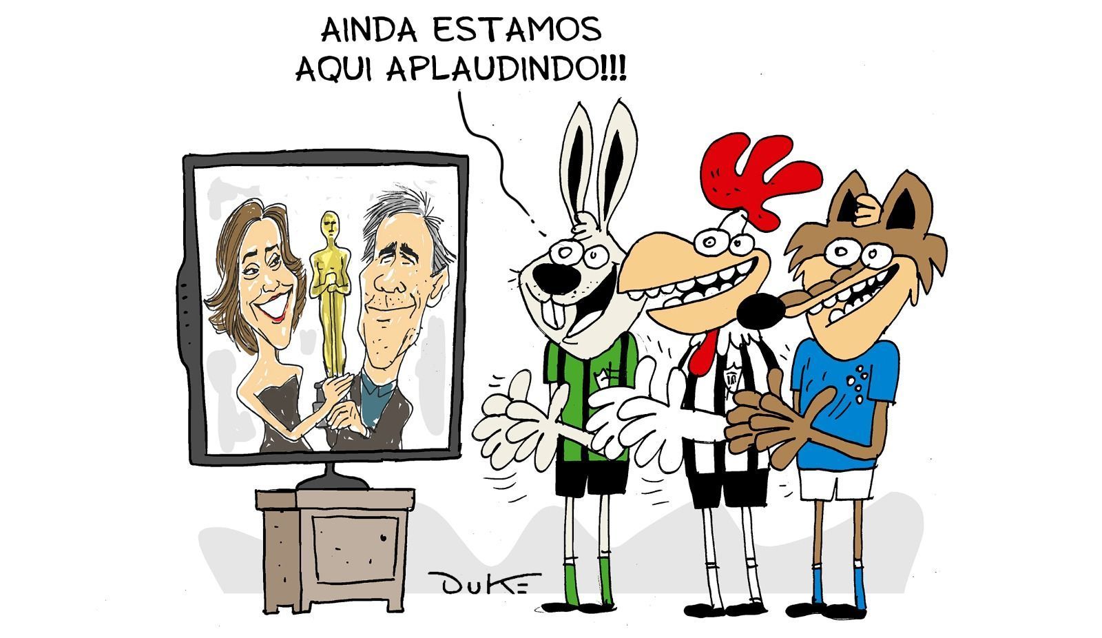 Charge do Duke | Ainda estamos aqui aplaudindo