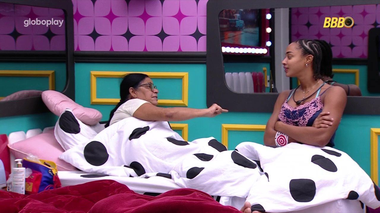 'Tu é problemática', diz Dona Delma para Aline no BBB 25
