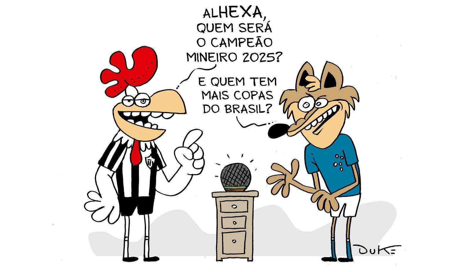 Charge do Duke | Final do Mineiro mexe com a rivalidade